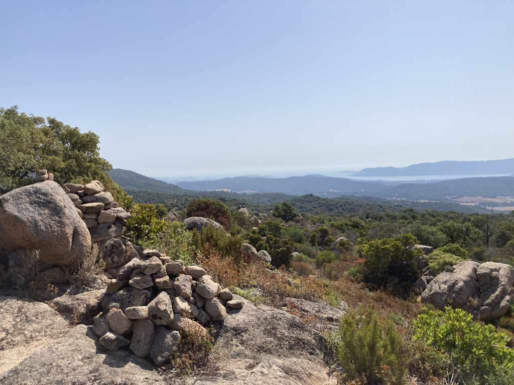 Uitzicht wandelen op Corsica