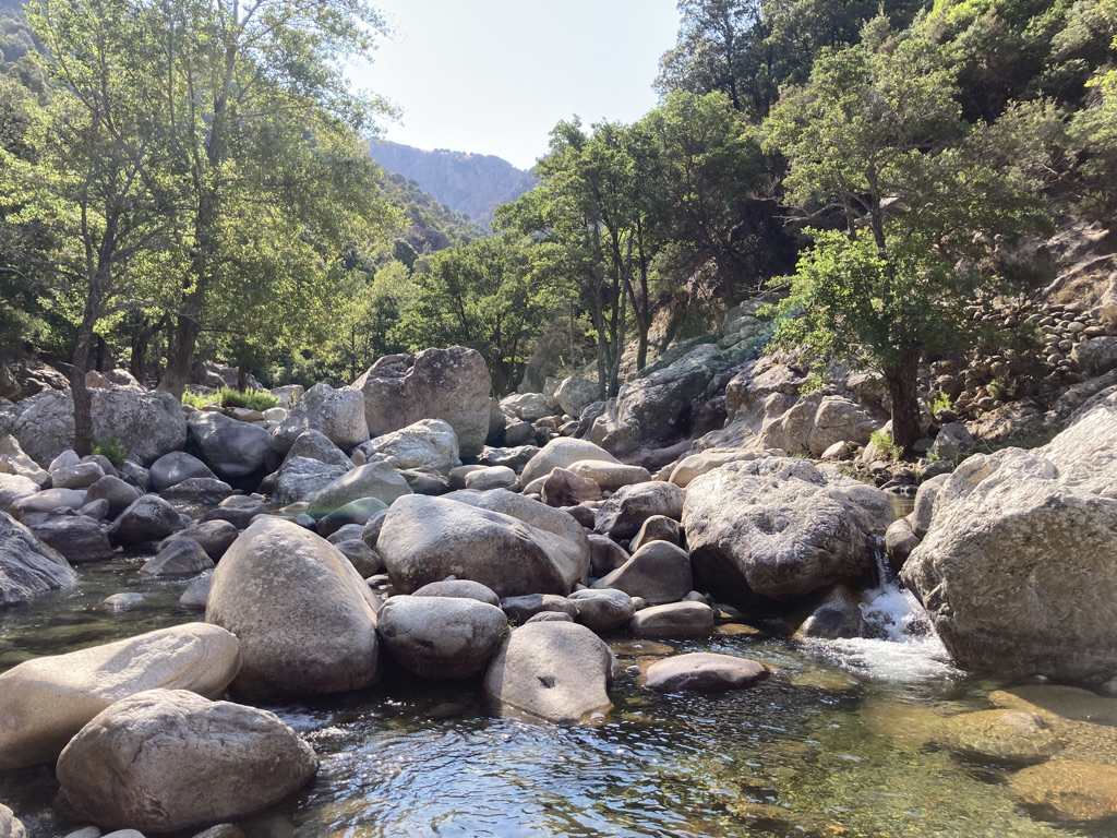 verkoelende rivier Corsica