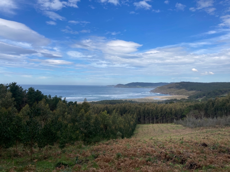 zee tijdens wandeling van Finisterre naar Muxia