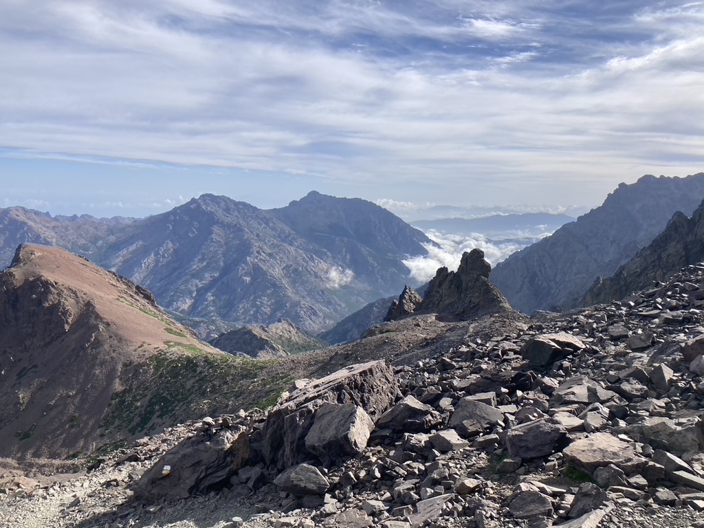 GR20 bergtoppen