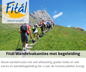 Fital wandelreizen banner