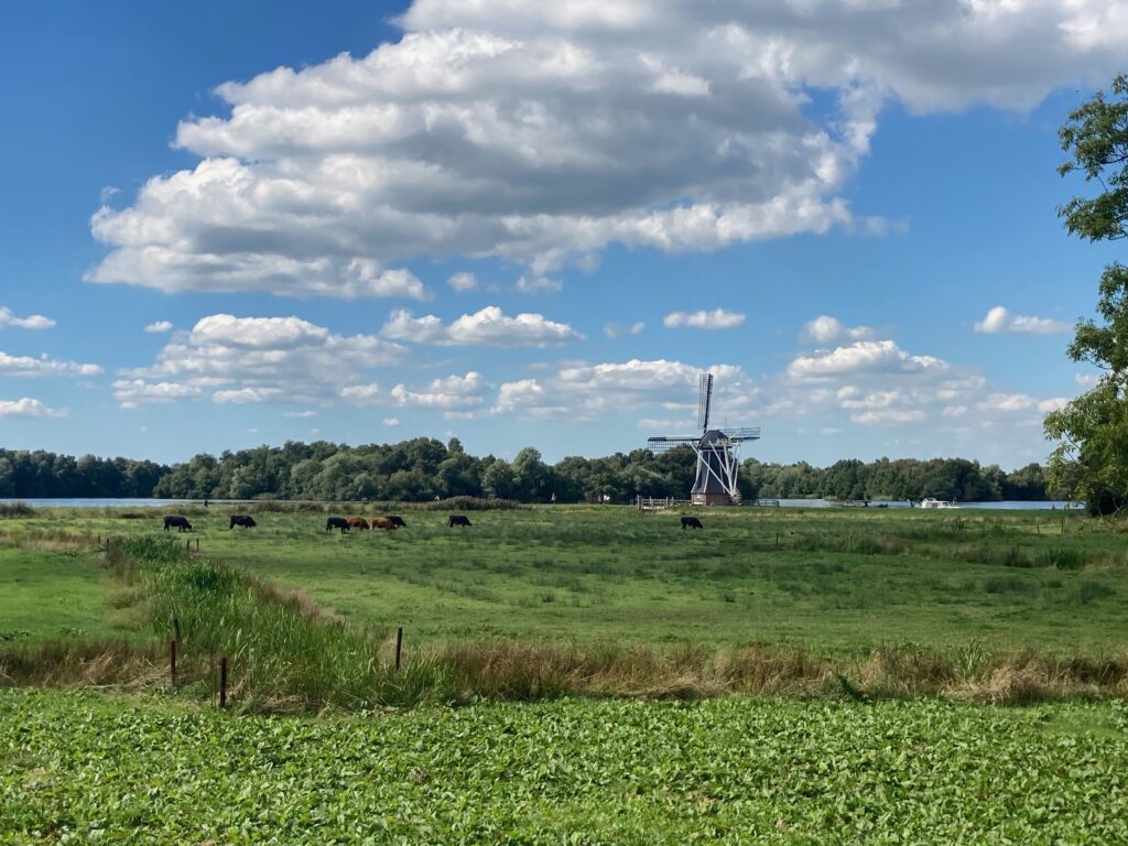 Het Pieterpad wandelen met bagagevervoer op een zonnige dag