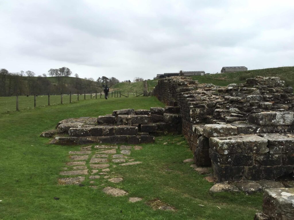 Overblijfselen van Hadrian's Wall