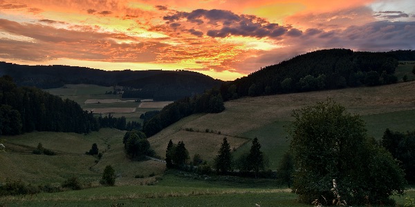 Ondergaande Zon in Sauerland