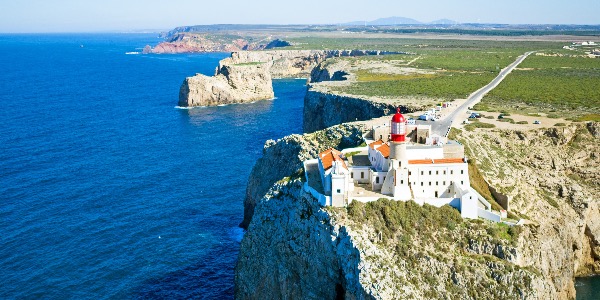 Vuurtoren Cabo Vincente in Sagres