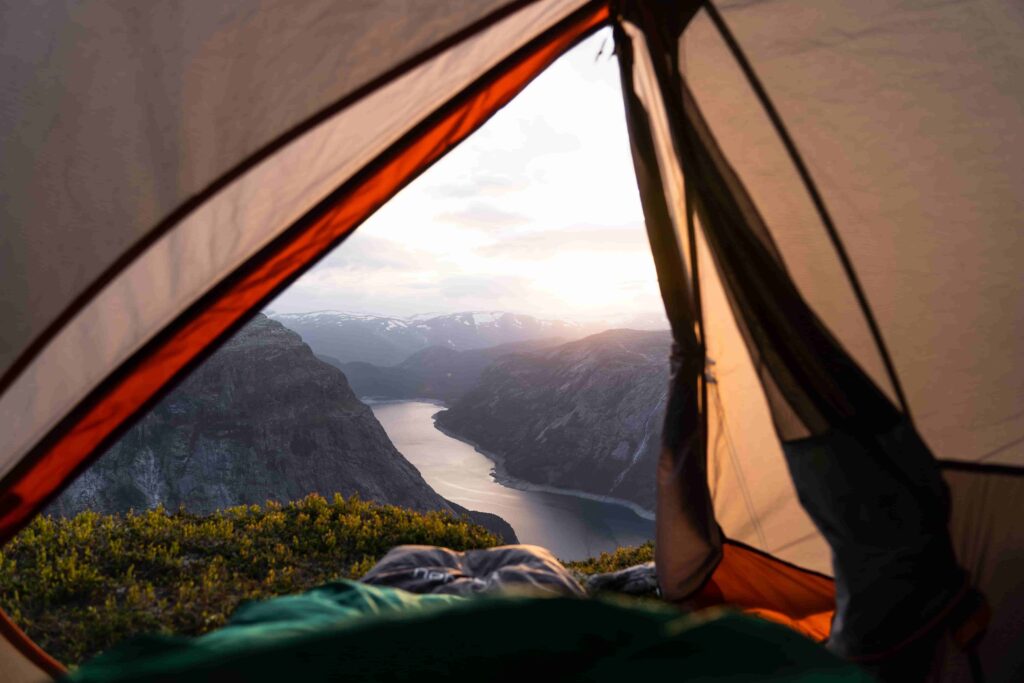 Wakker worden tijdens de Hardanger Trek in Noorwegen