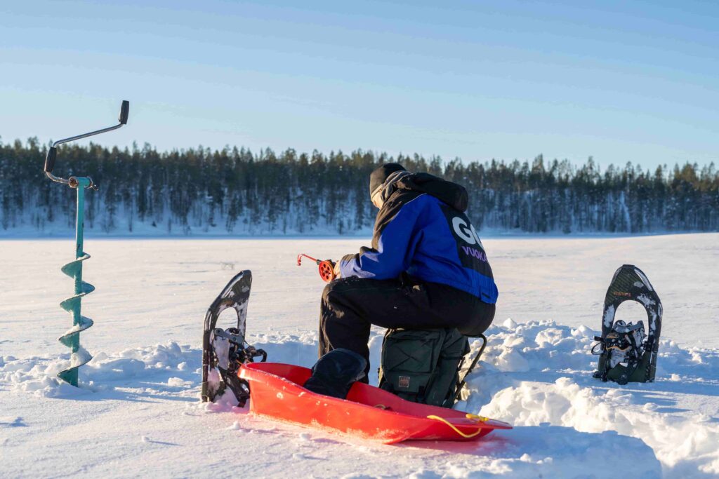 IJsvissen in winters Finland