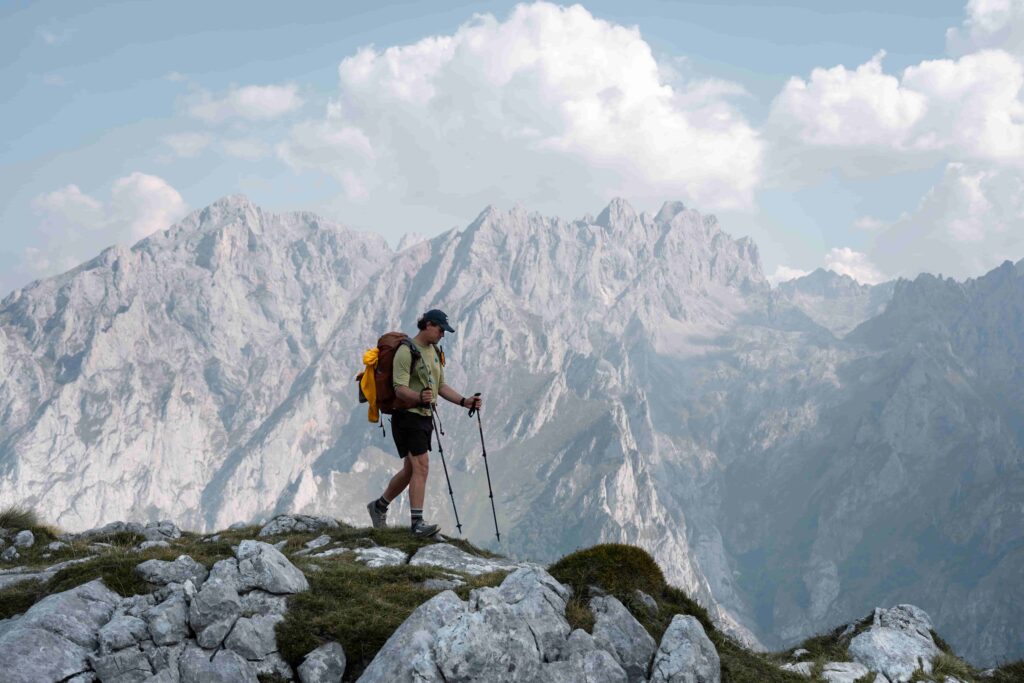 Tom tijdens de Picos de Europa Trek in Spanje