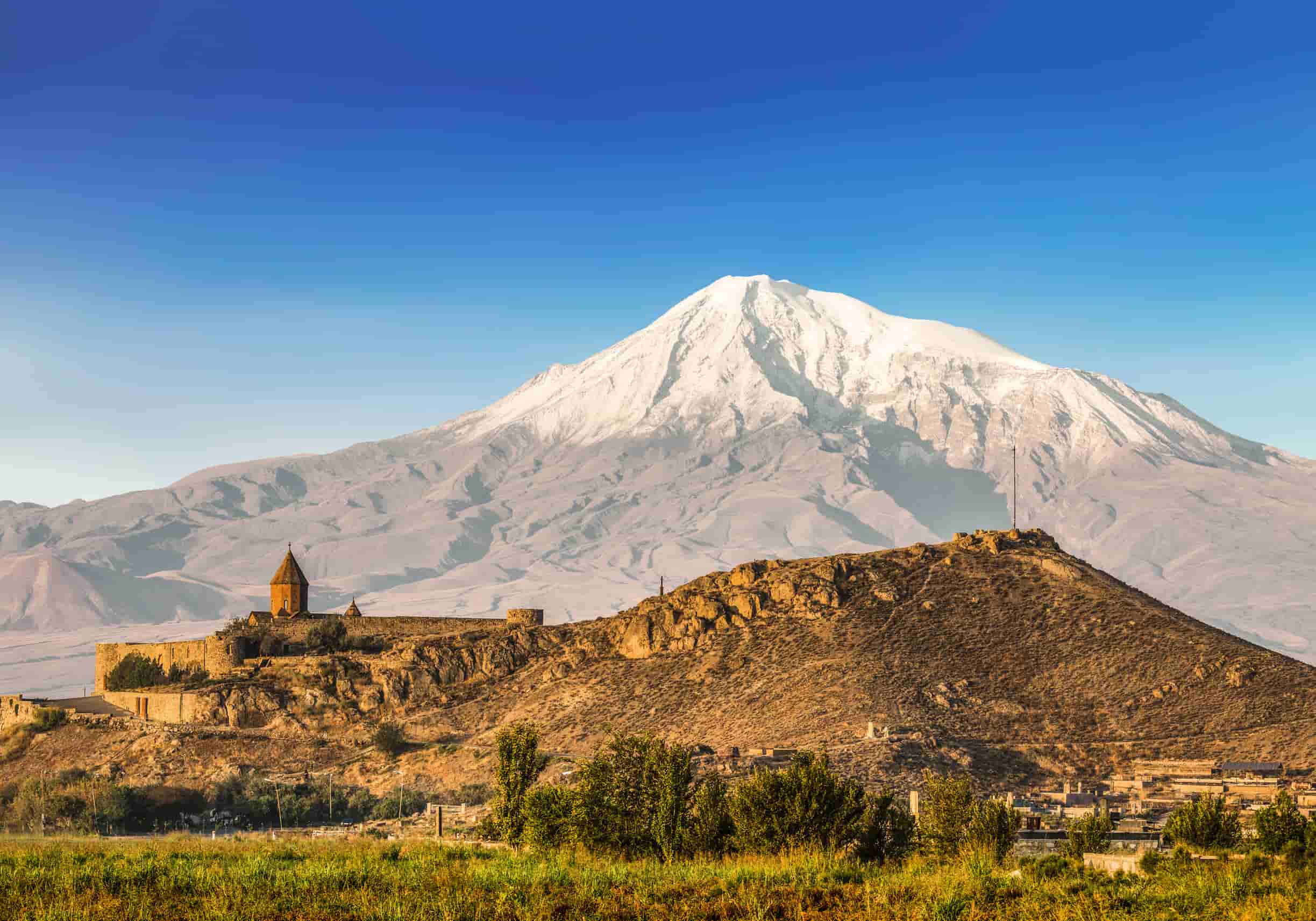 klooster van Khor Virap op de berg Ararat