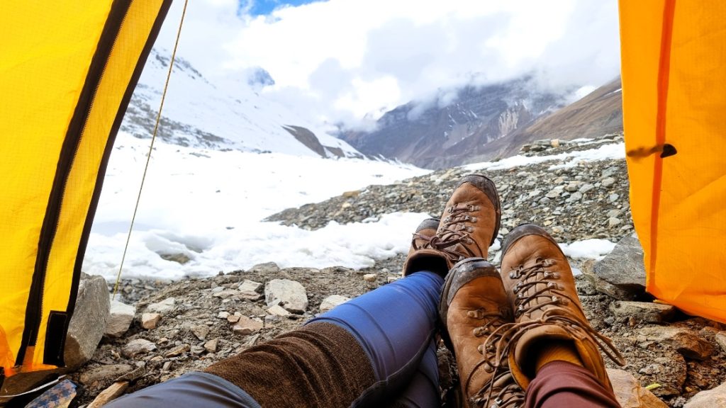Ultiem gevoel van vrijheid, kamperen tijdens Dhaulagiri Circuit