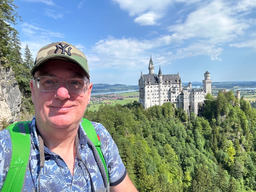 Edwin Schollen van Active on Holiday bij Kasteel Neuschwanstein