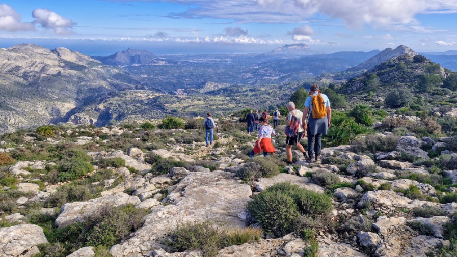 Wandelen in het binnenland van de Costa Blanca