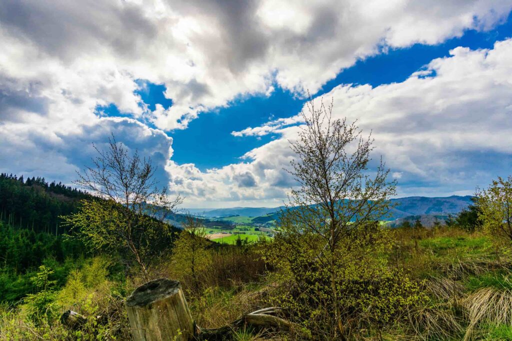 heuvels in het Sauerland Duitsland