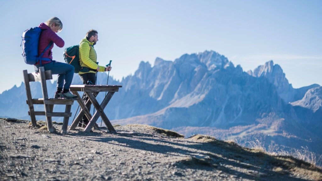Hiken bij Mount Elmo in Zuid-tirol