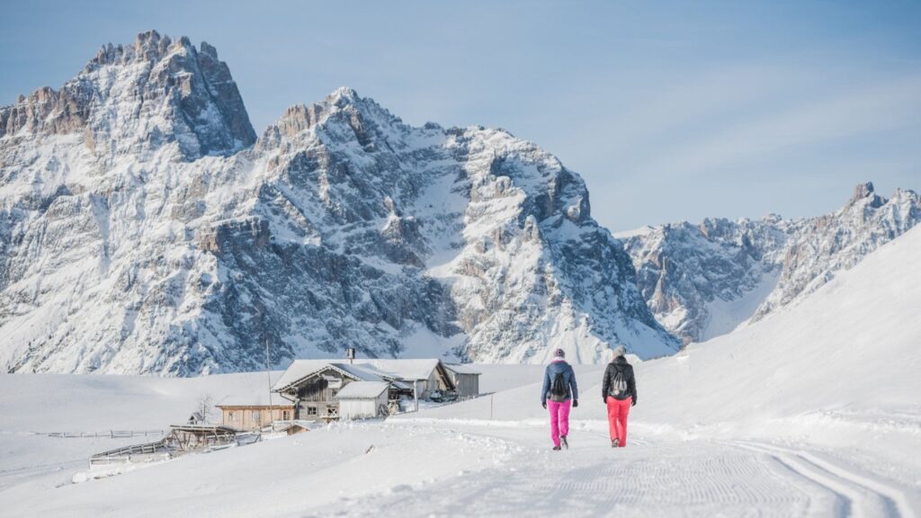 Winter hiking bij de Klammbach Alm