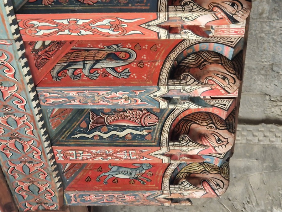 Mudéjarkunst in het koor van ermaita de Castro bij Puebla de Castro