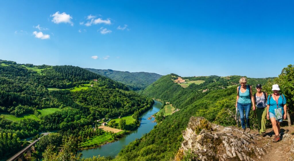 Prachtig vergezicht op de rivier de Tarn