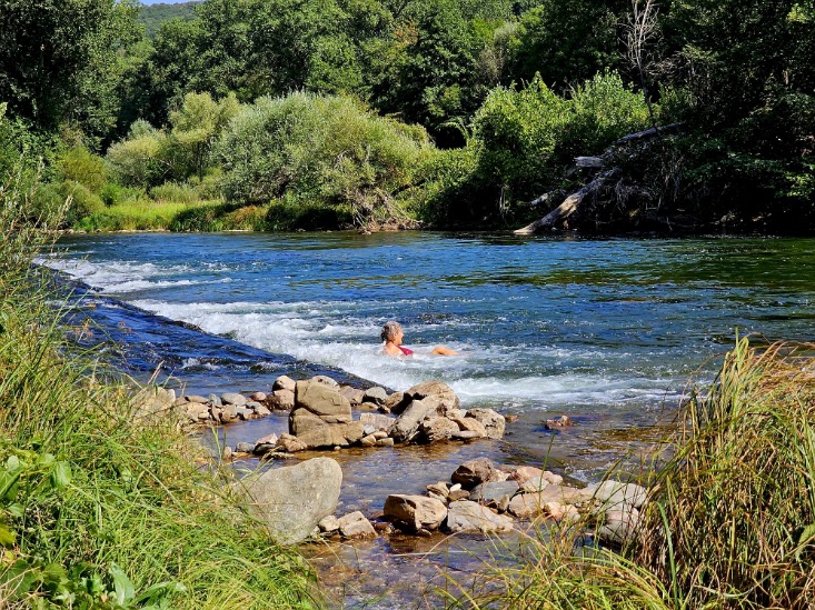 zwemmen in de rivier