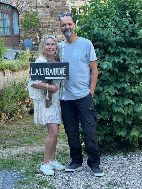 Rob en Ciska, eigenaren Domaine La Libaudié Franse Valleientocht