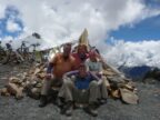 René de Bos en familie tijdens Nepal the hard way - Mukut La 5600m