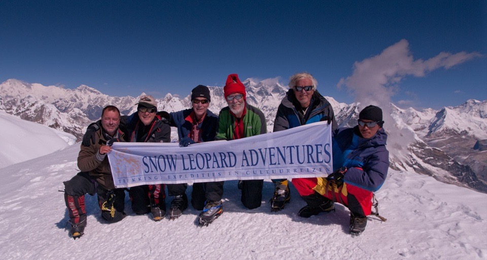 Snow Leopard banner - Mera Peak