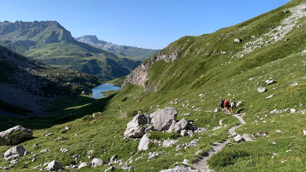 Montafon gebied Alpen