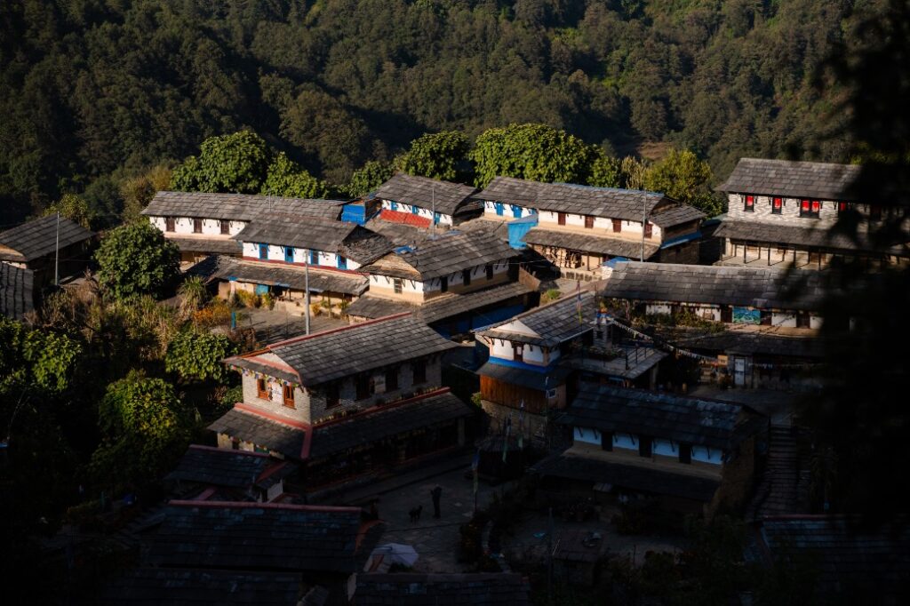 Dorpje in Nepal