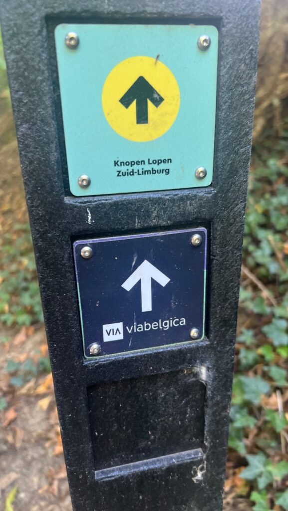 Routebordje Via Belgica